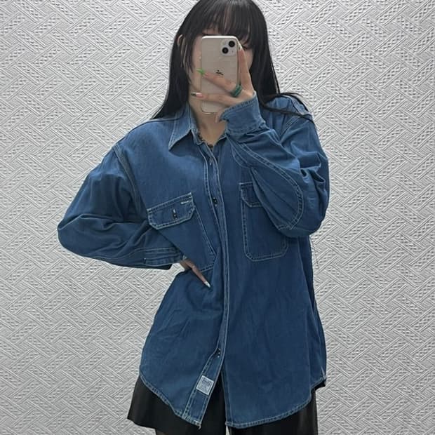 디젤 레트로 빈티지 90's 트러커 워크 데님 셔츠 M C09047