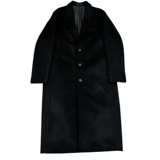 비바스튜디오 블랙 캐시미어 울 롱 코트