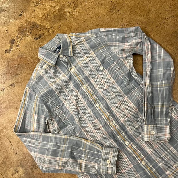 [정품/XS] 폴로 랄프로렌 체크 셔츠 남방 b18