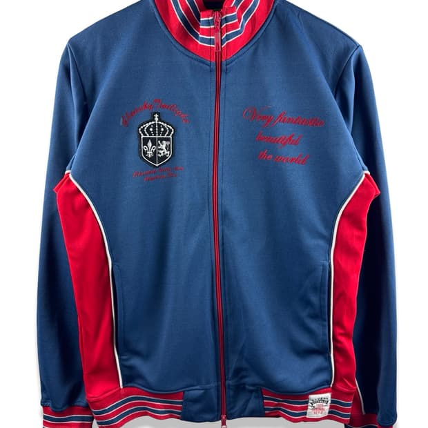 JPN Y2K 네이비 트랙탑져지2865