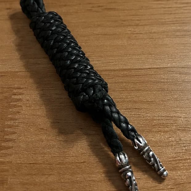 Chrome Hearts Leather Braid Scroll