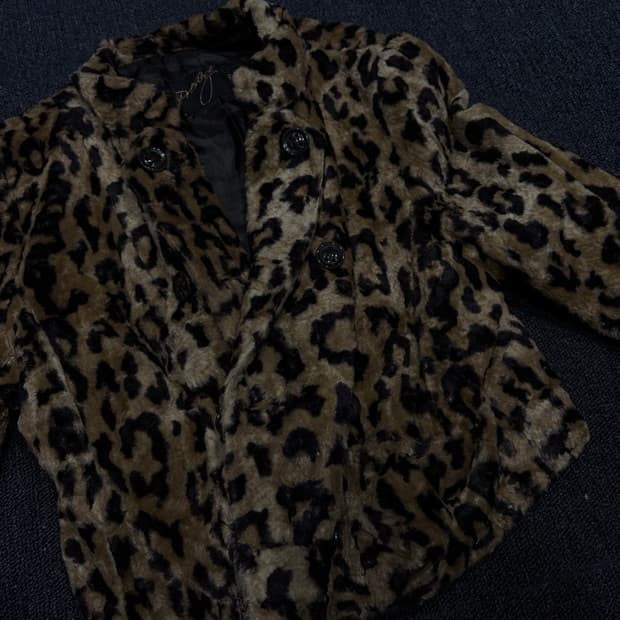 Leopard fur jacket