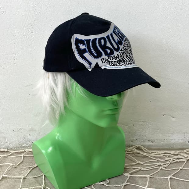 FUBU Blue Stitch Black Cap