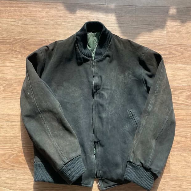 리얼 스웨이드 자켓