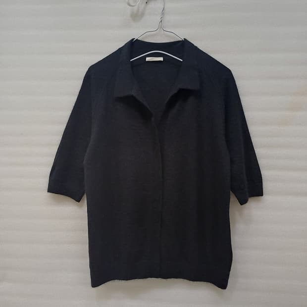 한섬 더캐시미어 순 캐시미어 카라 니트 여성 L 블랙 사랑봉봉