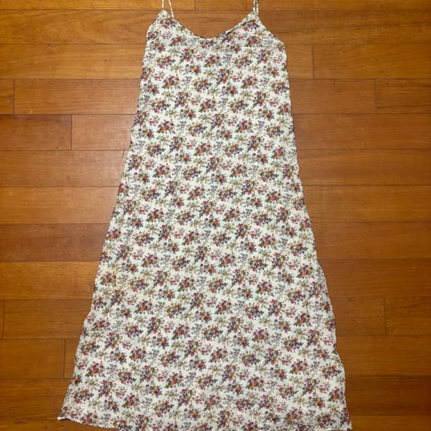 R13 플로럴 코튼 롱 원피스