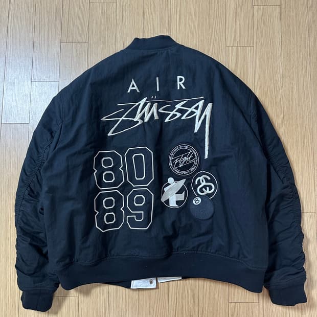 나이키 x 스투시 리버시블 자켓 블랙