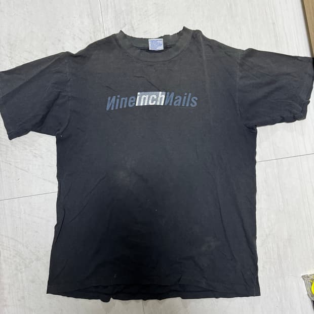 90s nine inch nails 나인인치 네일스 밴드 티셔츠