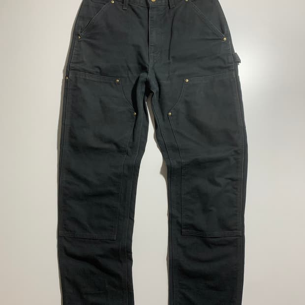 칼하트 더블니 워크 팬츠 30x32 블랙