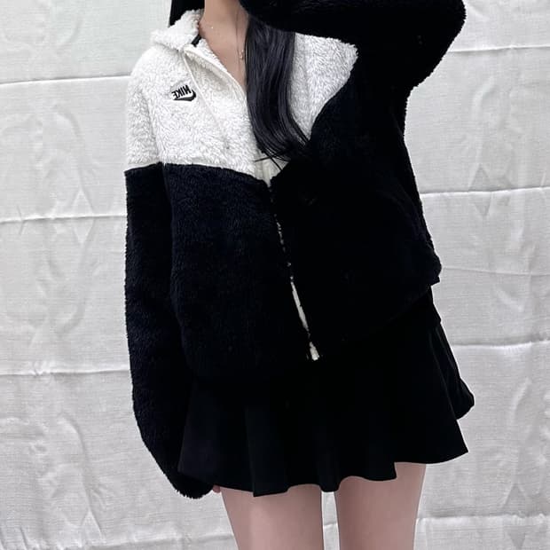 나이키 뽀글이 후드집업