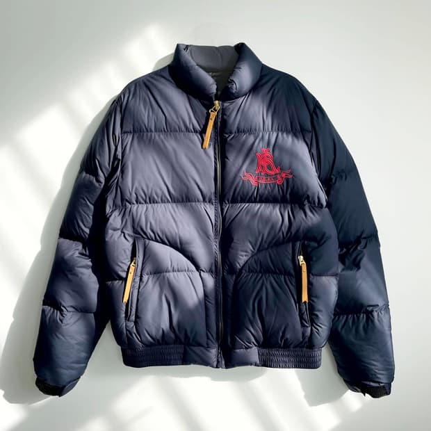A2 폴로진스컴퍼니 엠브로이드 다운 자켓 패딩 100사이즈