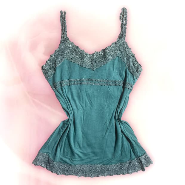 JP vintage bluegreen sleeveless