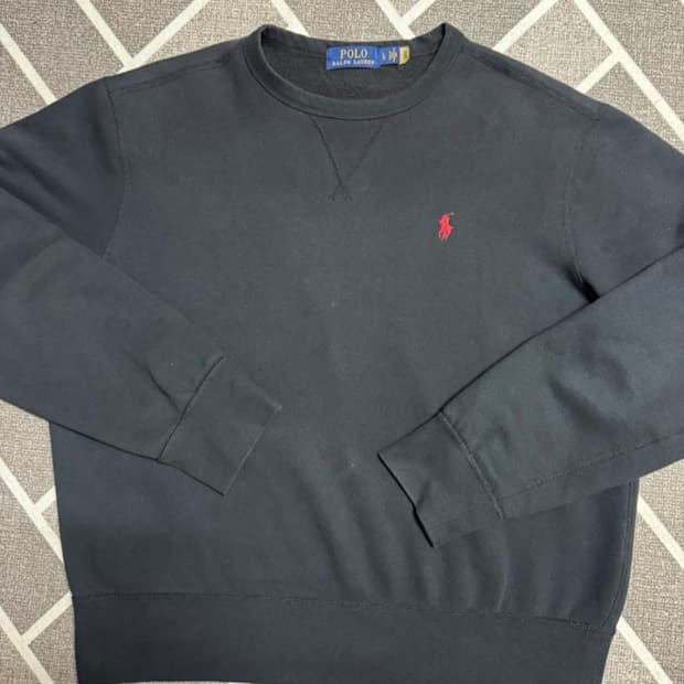 폴로 랄프로렌 블랙 맨투맨 L
