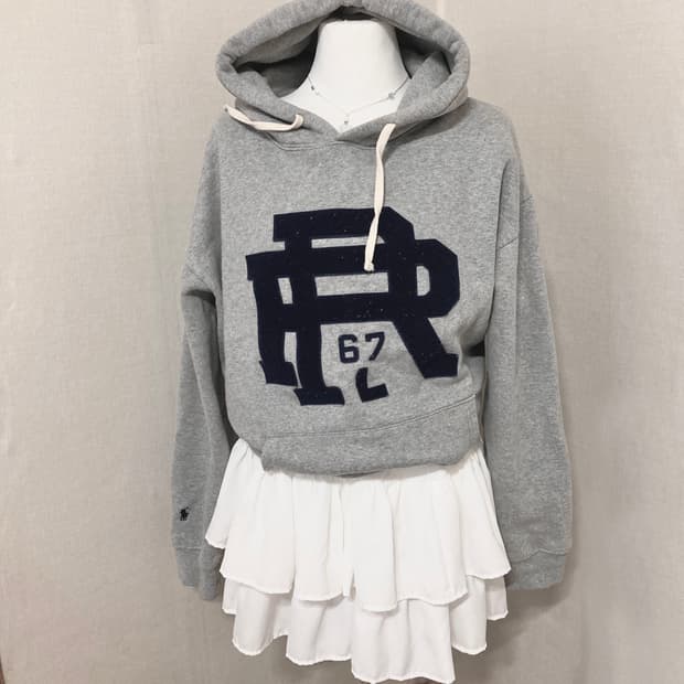 폴로 빅로고 후드티 L