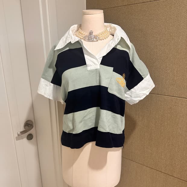 비비안웨스트우드 스트라이프 럭비티셔츠