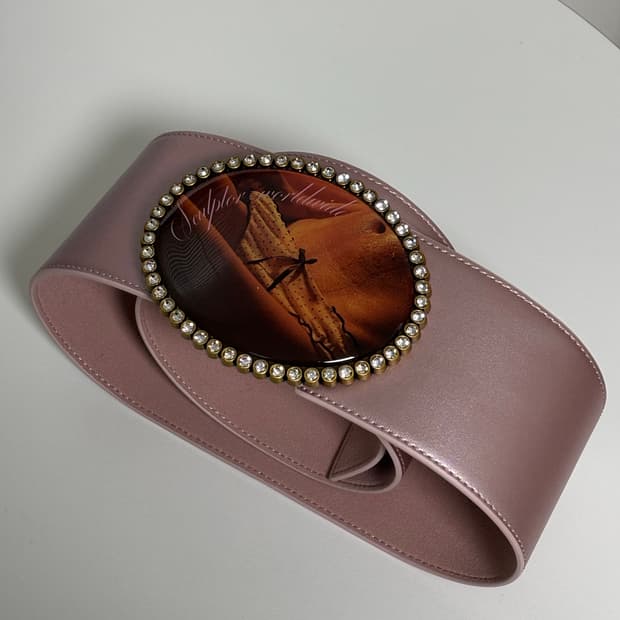 (새상품) 스컬프터 벨트 Jewel Buckle Belt