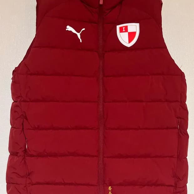 부산 아이파크 유스 선수지급용 패딩조끼 팔아요 M