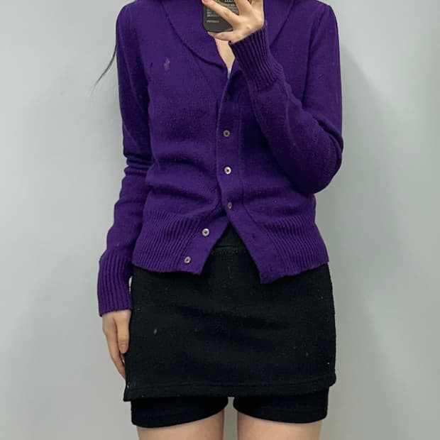 폴로 랄프로렌 숄카라 네이비 니트 가디건