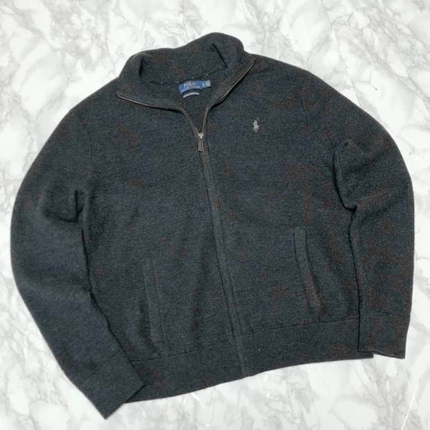 폴로 랄프로렌 니트 집업 자켓 거의새거 남성용