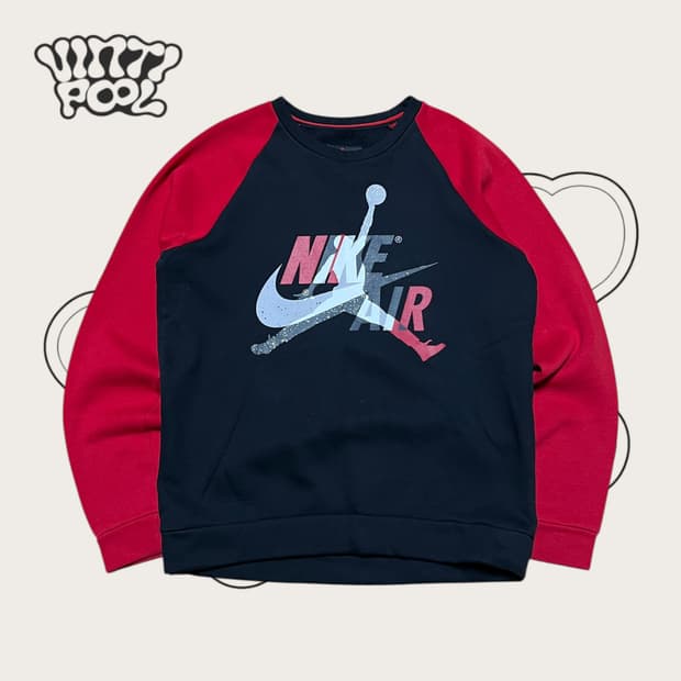 나이키 조던 빅로고 나그랑 기모 맨투맨 L