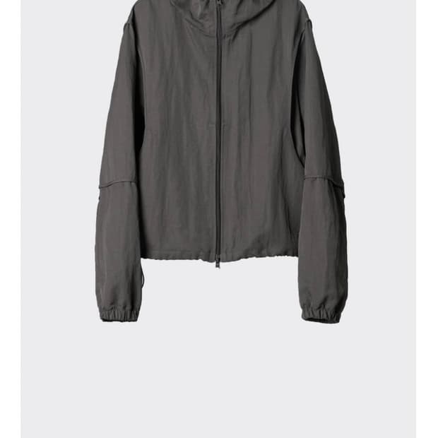 (3) 해칭룸 crop Windbreaker charcoal