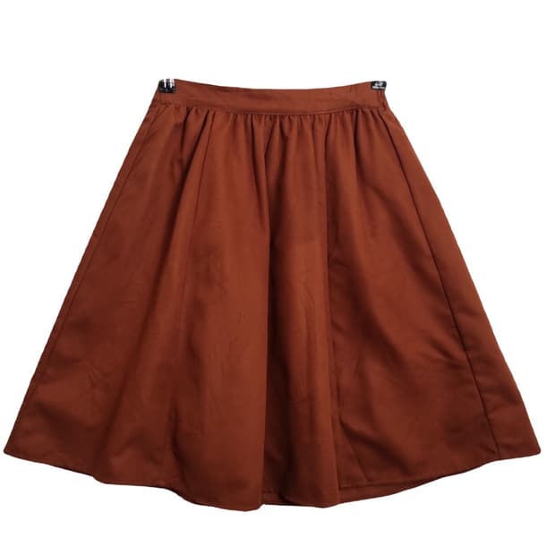 어스뮤직앤에코로지 브라운 미니스커트