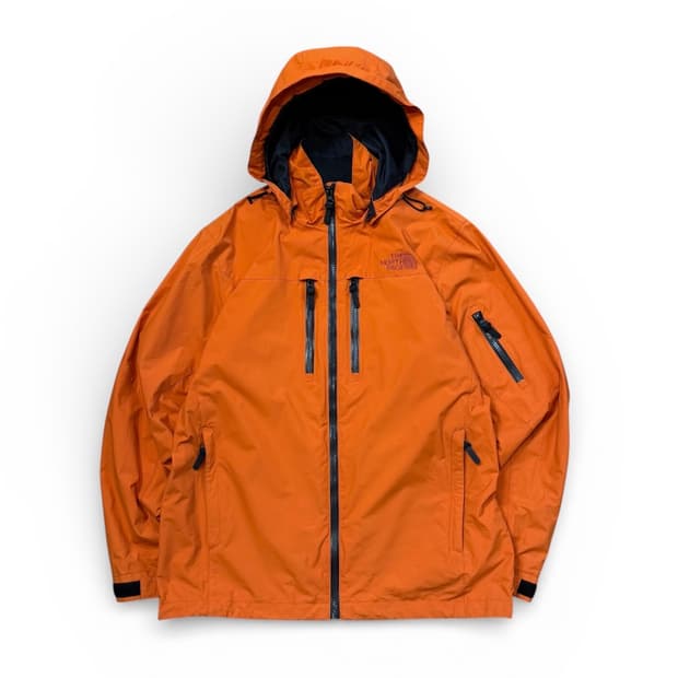 TNF 노스페이스 오렌지 색 마운틴 바람막이 자켓