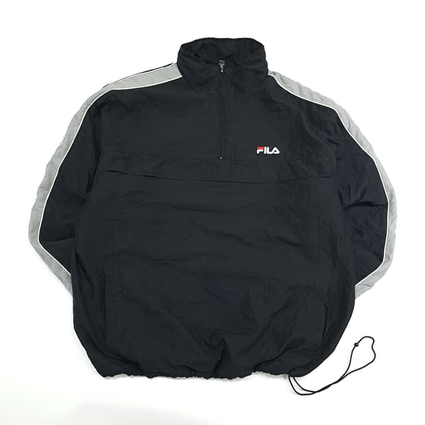 CN465 XL FILA 필라 올드스쿨 윈드브레이커 하프집업 자켓 점퍼