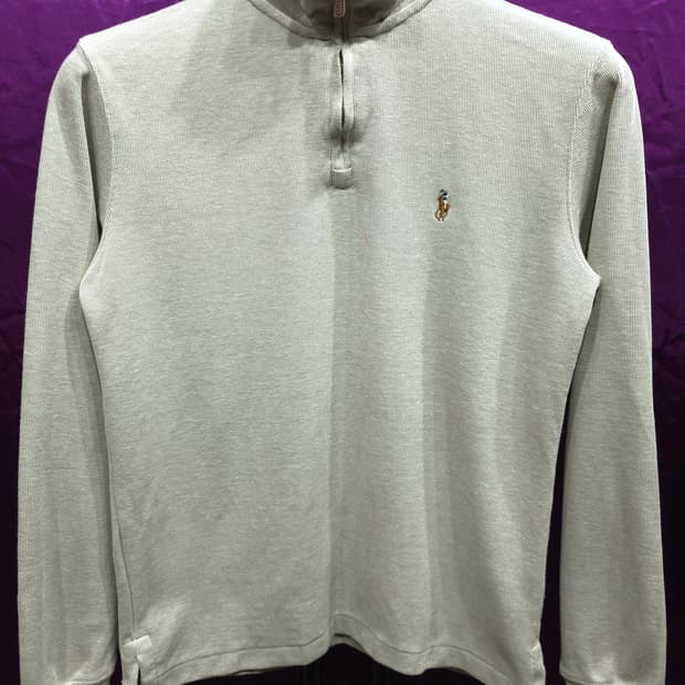 폴로랄프로렌 에스테이트 립 코튼 하프집업 니트 90-95