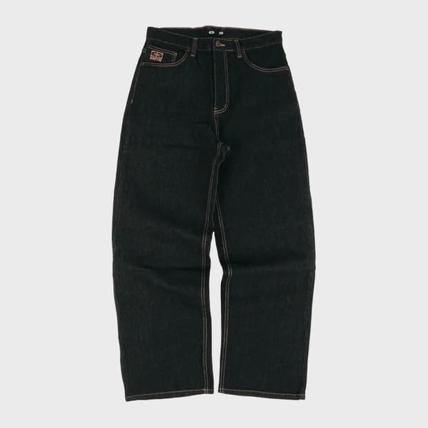 Essential Relaxed Denim Pants (Dark Indi