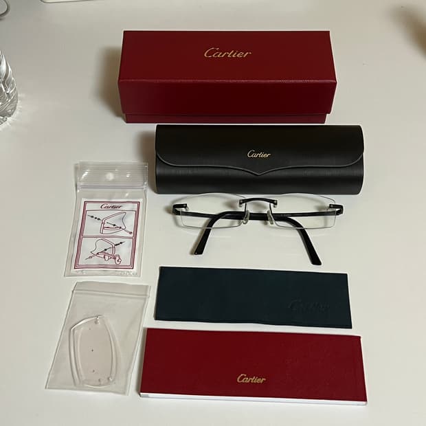 까르띠에 무테 안경 