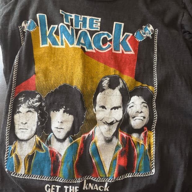 빈티지  the knack 밴드티