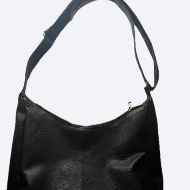 보세 검정 가죽 가방