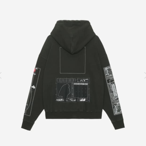 카브엠트 워시드 프라듈란스 후드 블랙 - 23SS