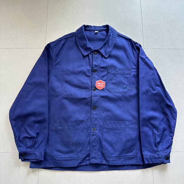 70s 프렌치 클럽 카라 초어 워크 자켓 데드스탁 110