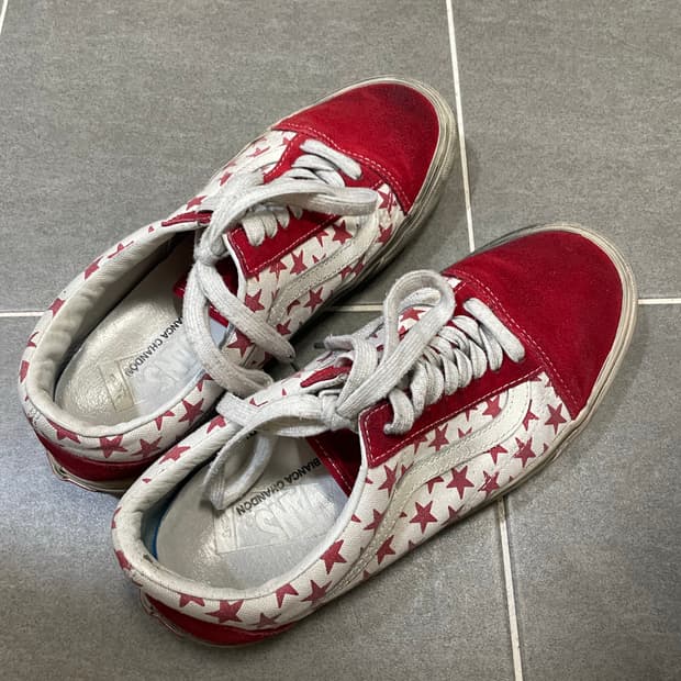 반스 비앙카샹동 올드스쿨 레드 화이트 265