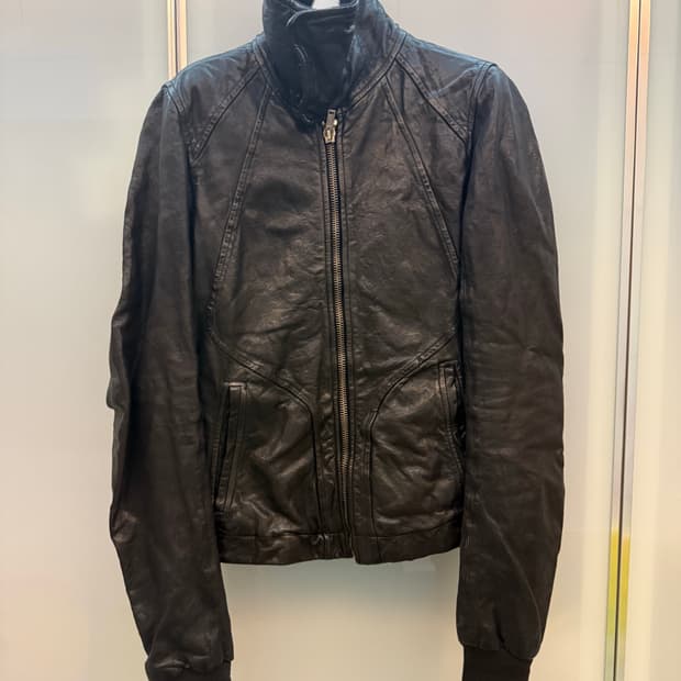 Rick owens leather jacket