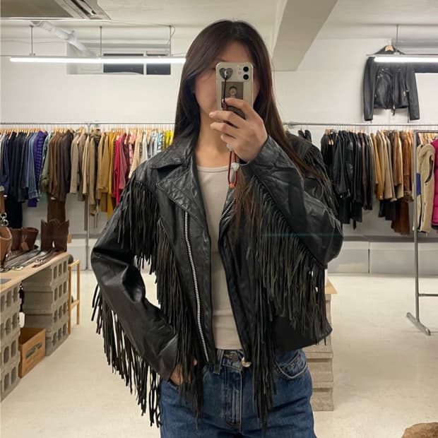 VTG concho fringe rider jacket 웨스턴 자켓