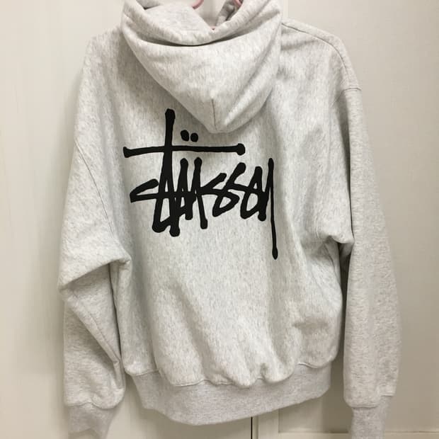 스투시 기모 멜란지 후드티