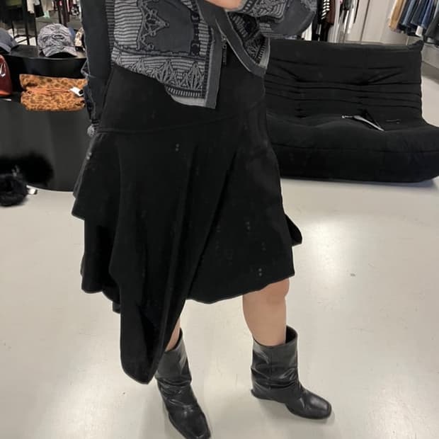 Comme des Garcons draped skirt