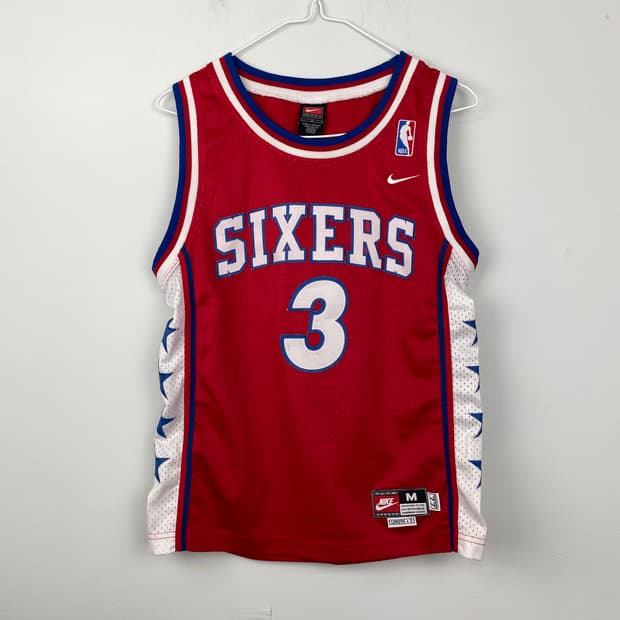 나이키 필라델피아 식서스 아이버슨 유니폼 농구져지 nba