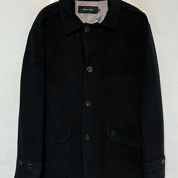 빈폴 남자 모직하프자켓 울 블랙 캐주얼 L 100