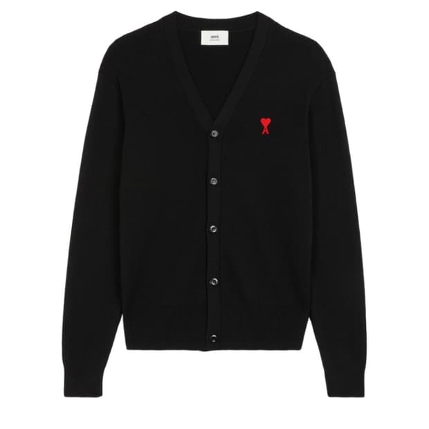 아미 스몰 로고 가디건 [s]