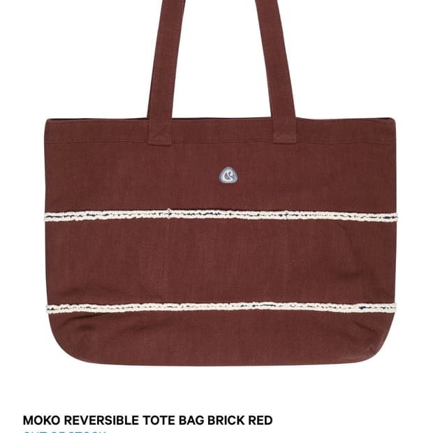 MOKO REVERSIBLE TOTE BAG BRICK RED