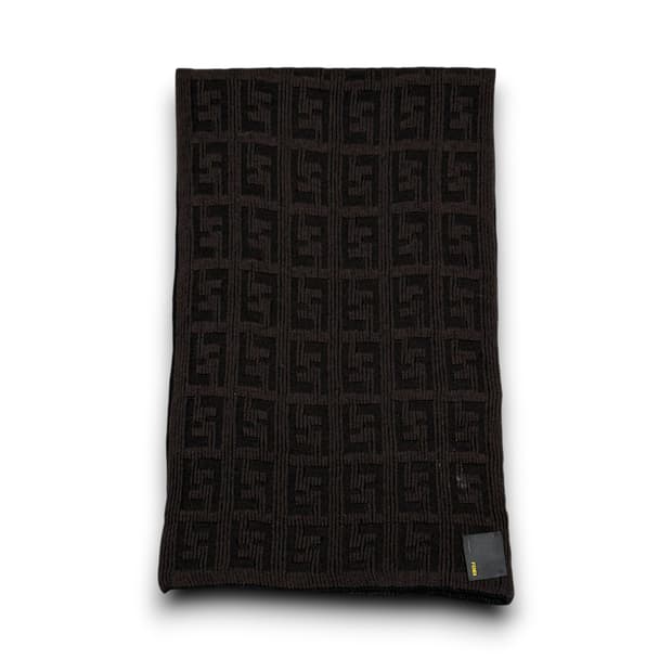 Fendi 100% 울 주카패턴 브라운 머플러