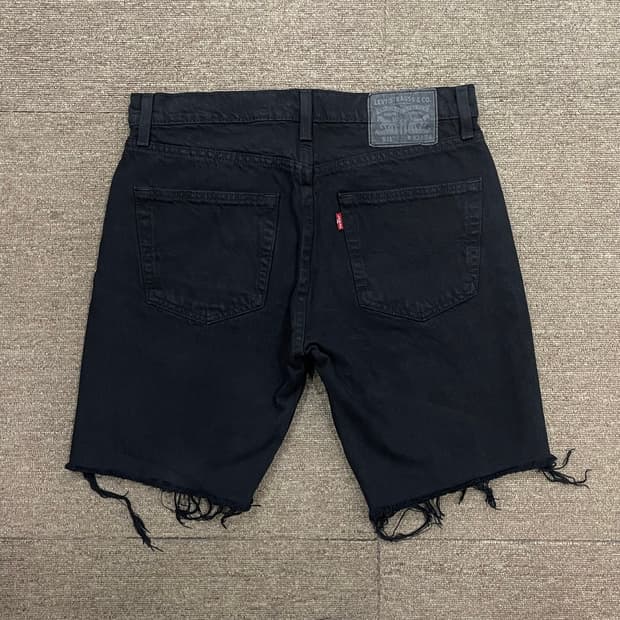 (32) Levi's 리바이스 511 블랙 데님 쇼츠 반바지