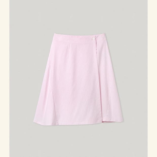 스무스무드 Pink striped diana skirt 새상품