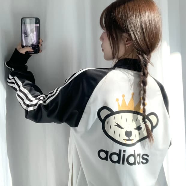 Adidas 아디다스 화이트블랙 나그랑 니고베어 트랙탑