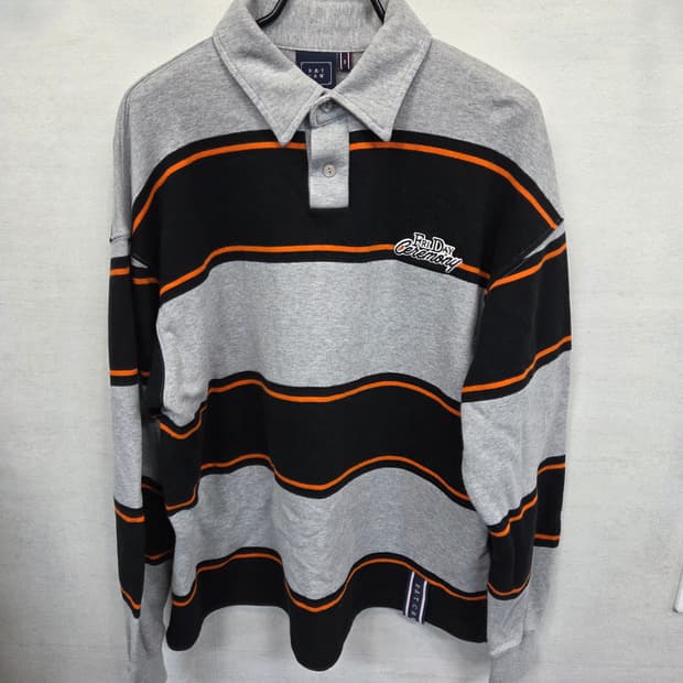 로맨틱크라운 스트라이프 폴로 카라긴팔 s