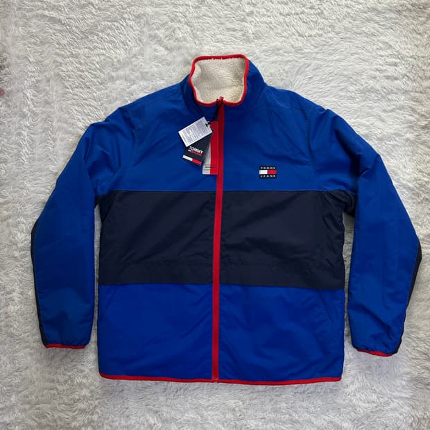 타미진스 양털/컬러블록 리버시블 자켓 XL 105/110